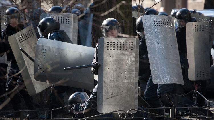Противостояния в правительственном квартале, фото: Ратынский Вячеслав,