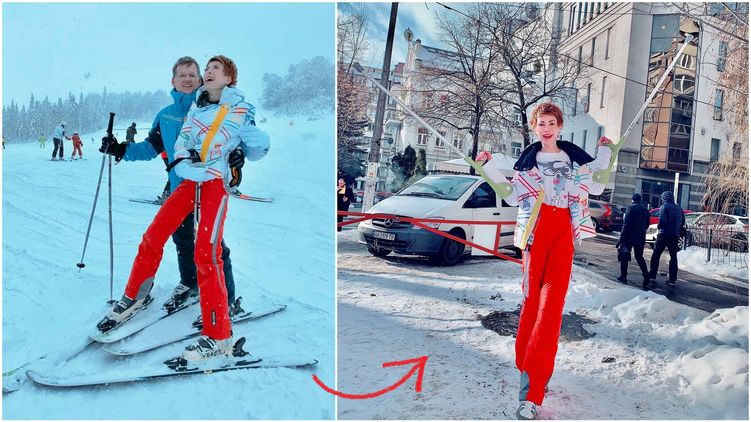 Елена Кристина-Лебедь вернулась с отдыха на костылях, фото: facebook.com/пресс-служба