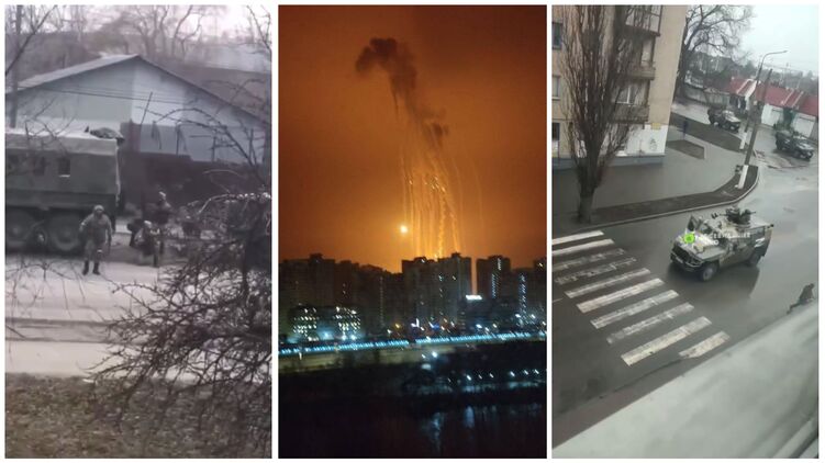 Российские войска в Украине. Коллаж