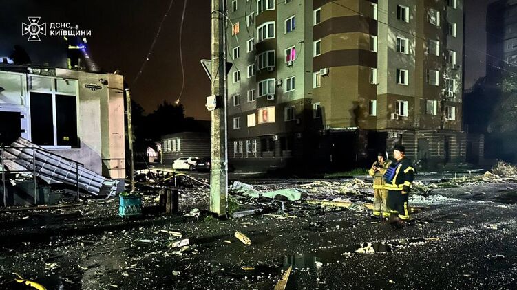 Наслідки прильотів у Київській області