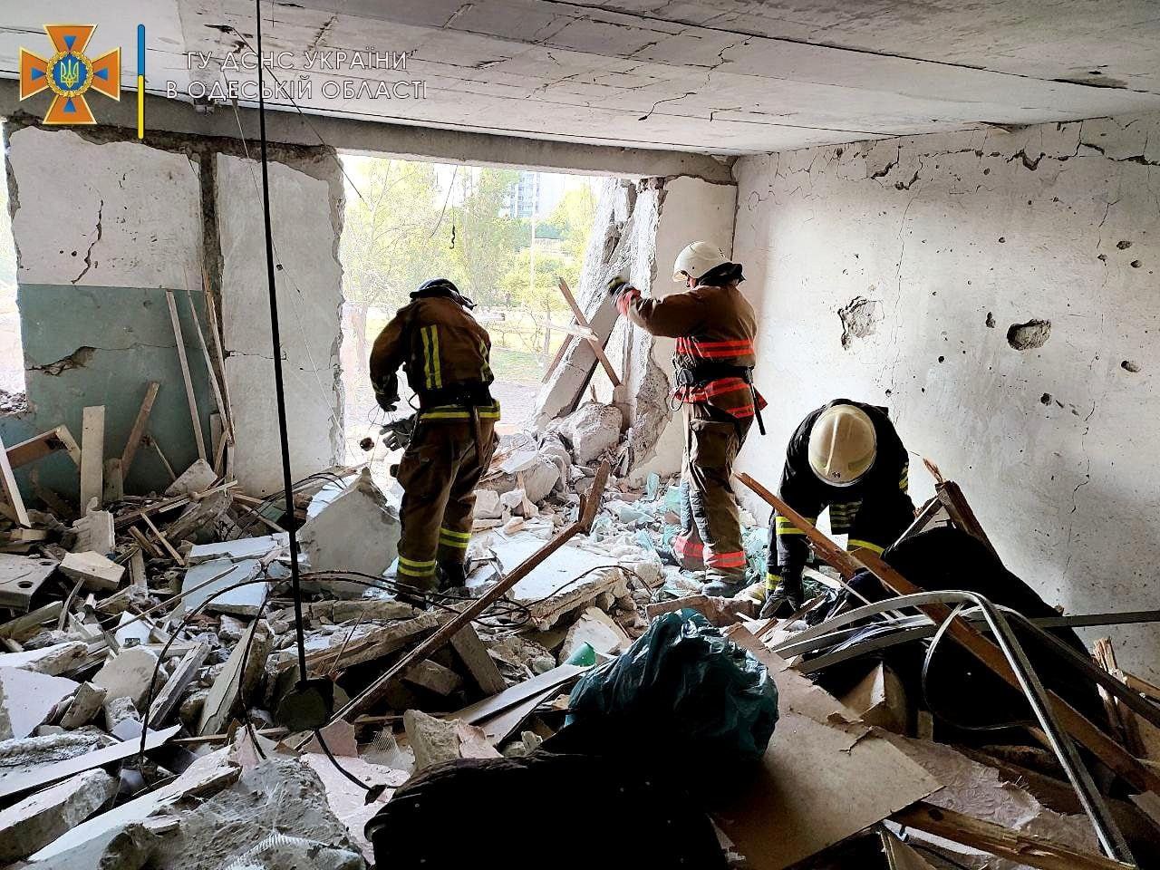 Фото разрушенного дома в Сергеевке Одесской области