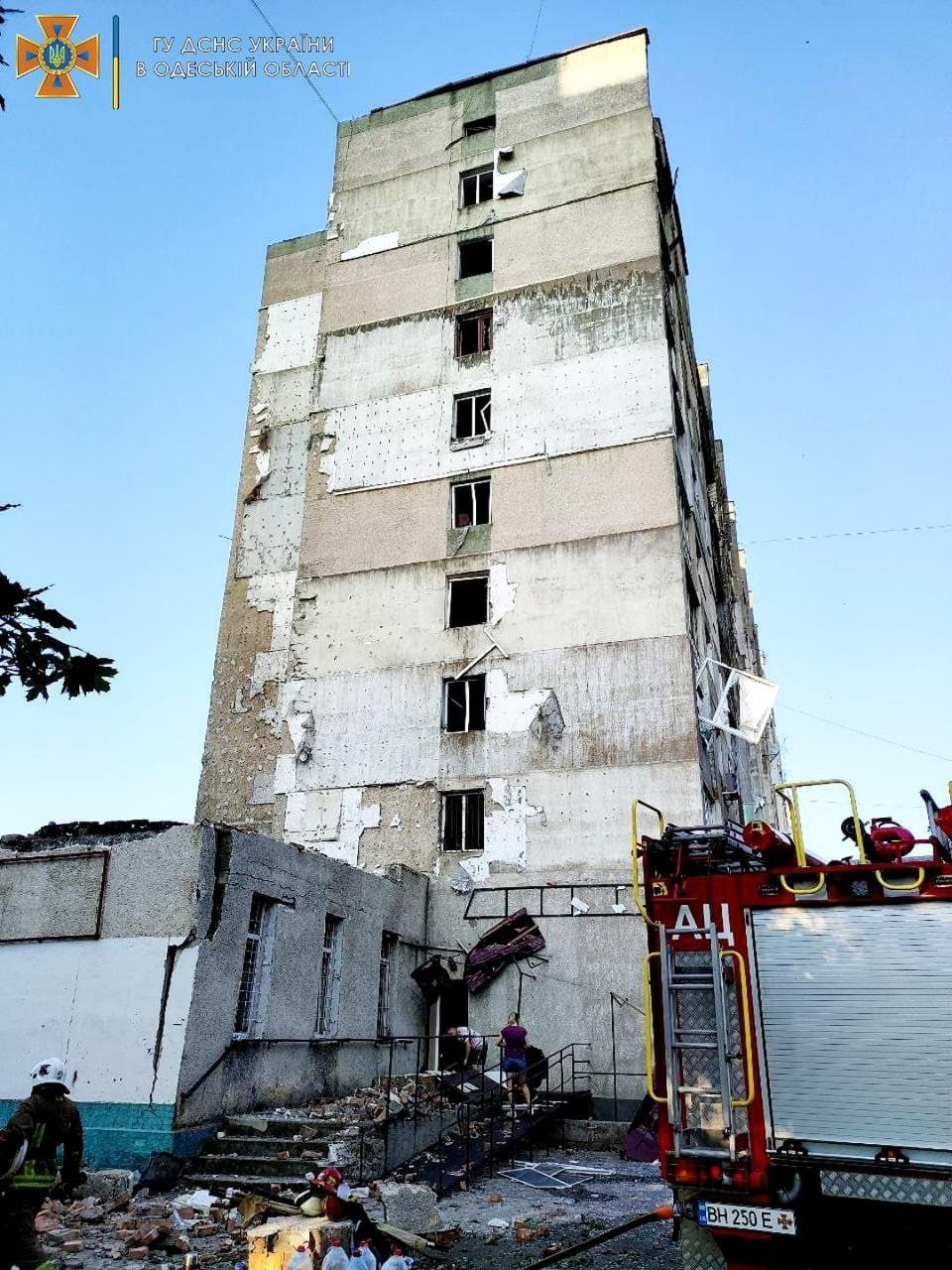Фото разрушенного дома в Сергеевке Одесской области