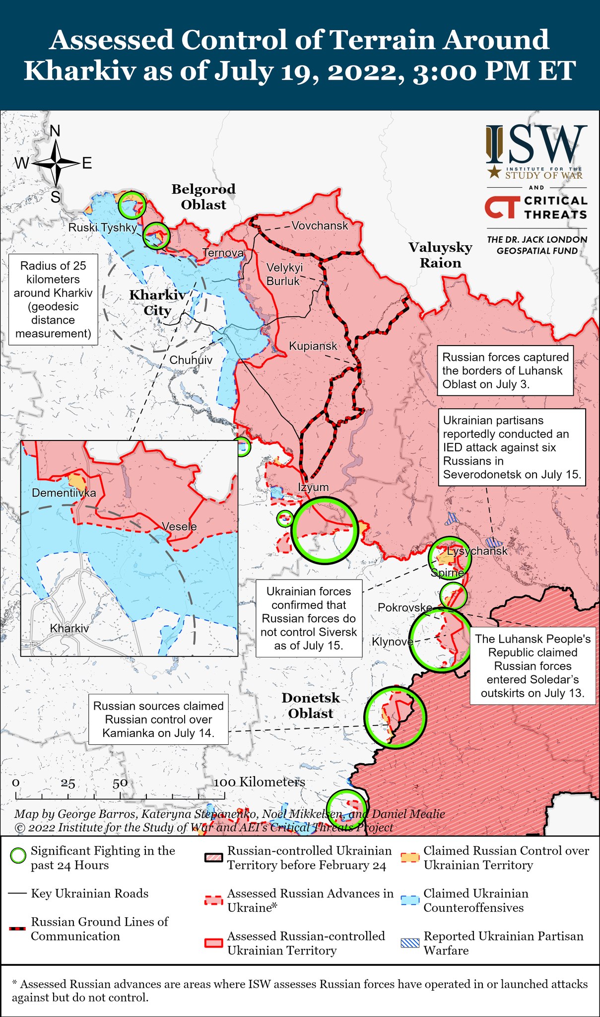 карты боевых действий в Украине