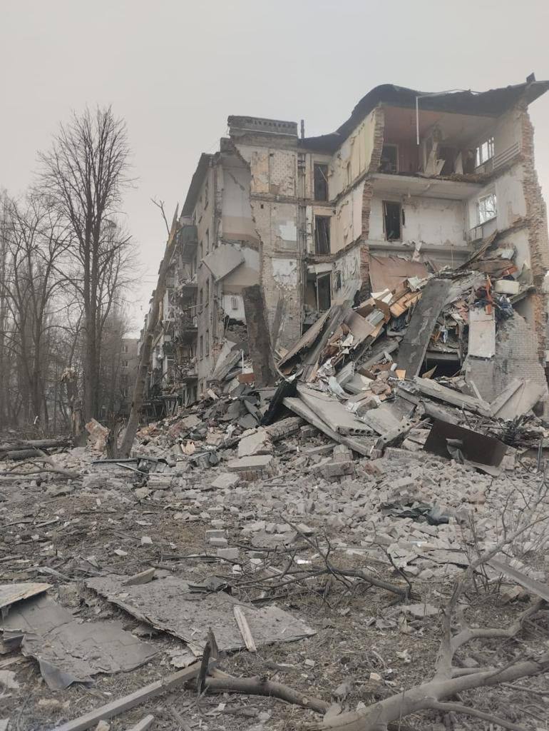 последствия удара по Авдеевке
