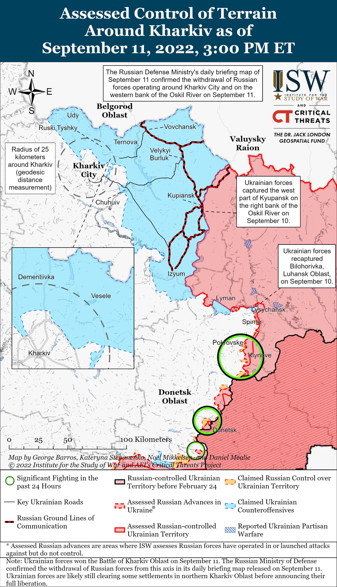 Карты боевых действий в Украине