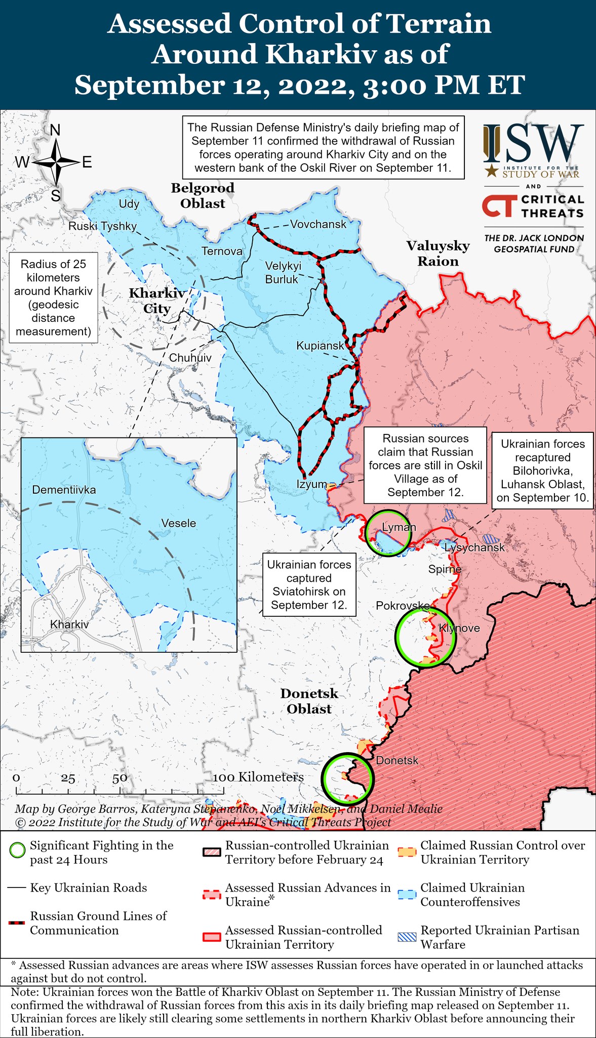 Карты боевых действий в Украине