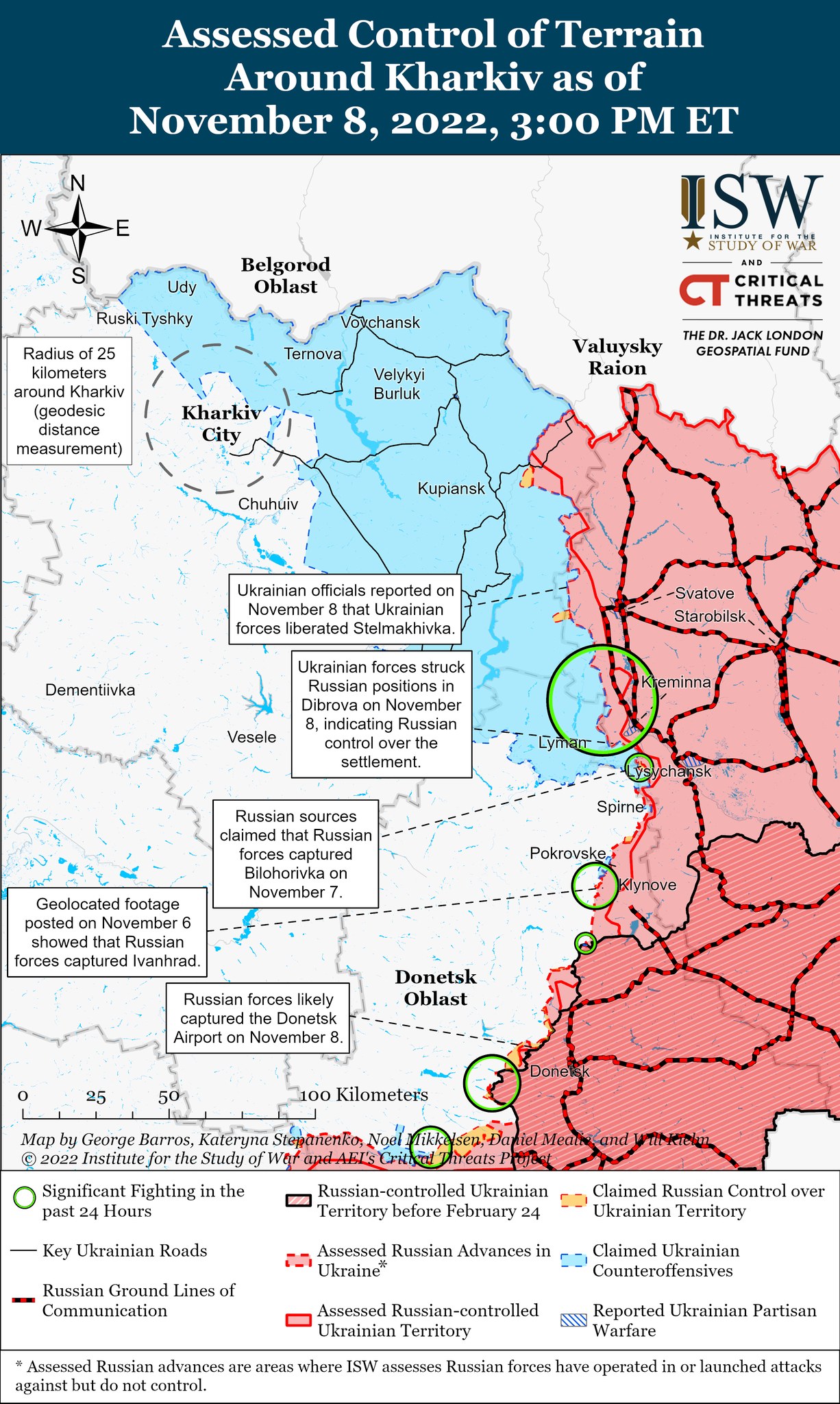 Карты боевых действий в Украине