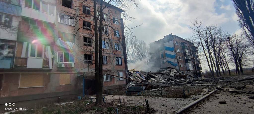 последствия удара по Авдеевке