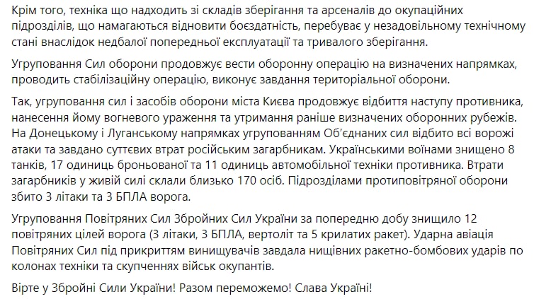 карта боевых действий 26 марта 2022