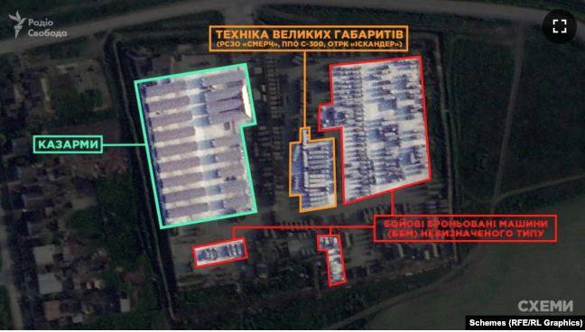Спутник зафиксировал стягивание зенитно-ракетных сил и РСЗО армии РФ на север Крыма – в село Филатовка