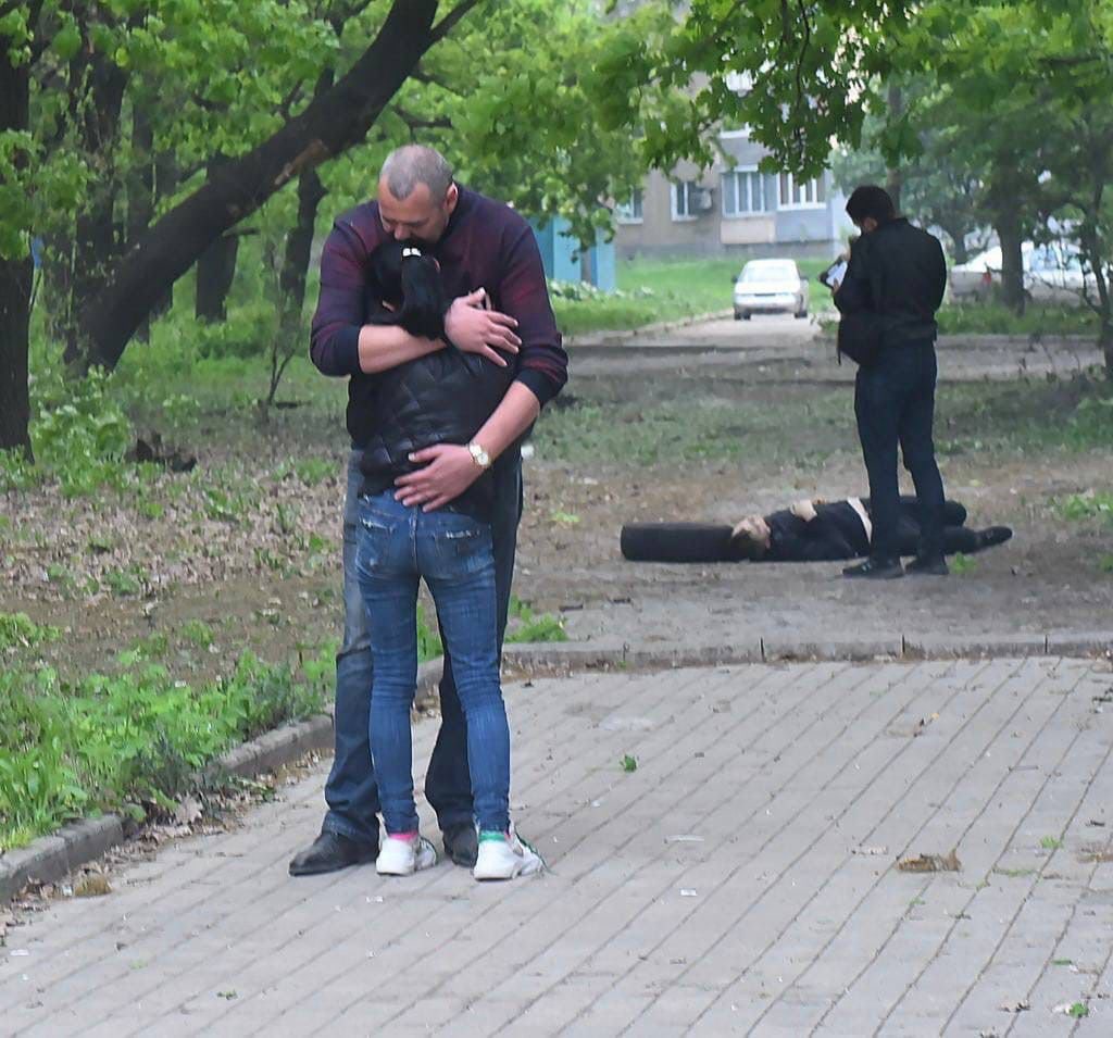 Последствия обстрелов в Донецке