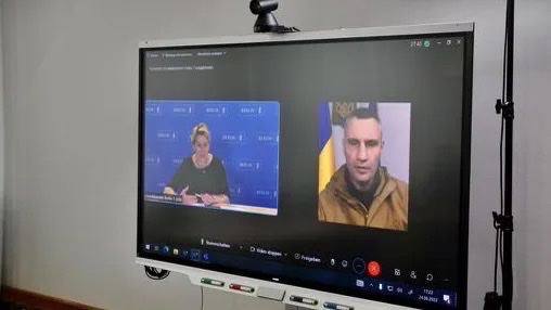 "дипфейковый" Кличко во время разговора с мэром Берлина