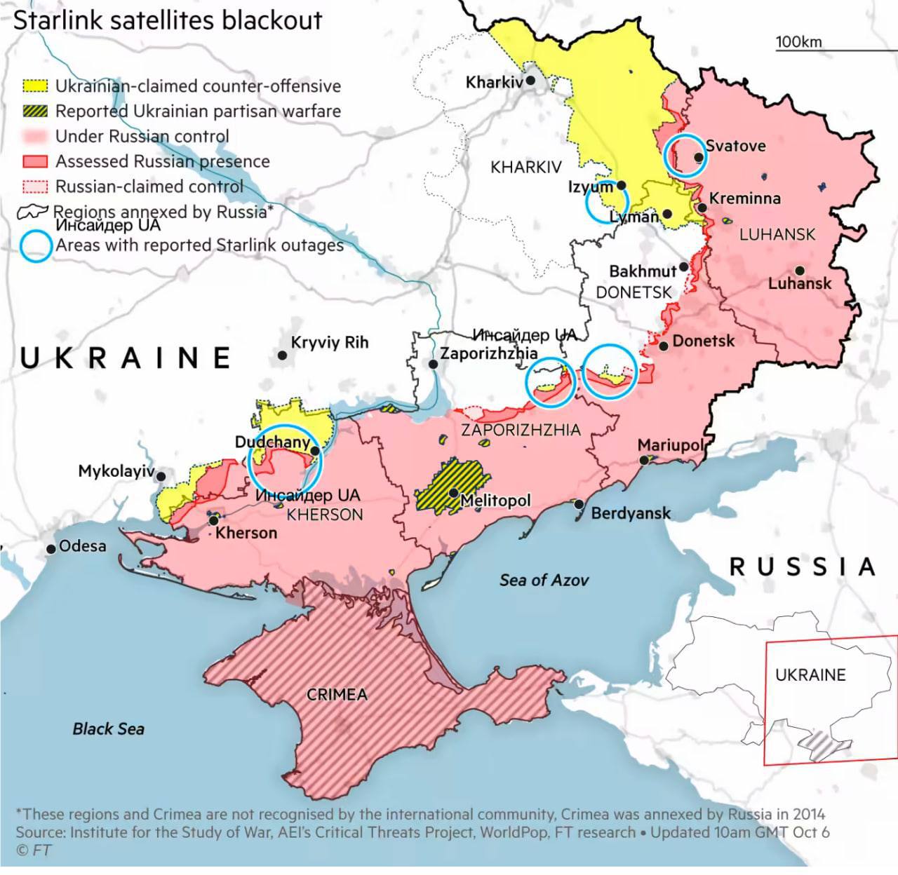 Карта Украины