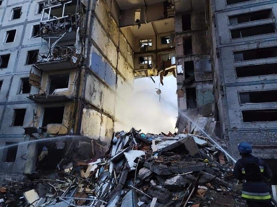 Последствия прилета по Запорожью