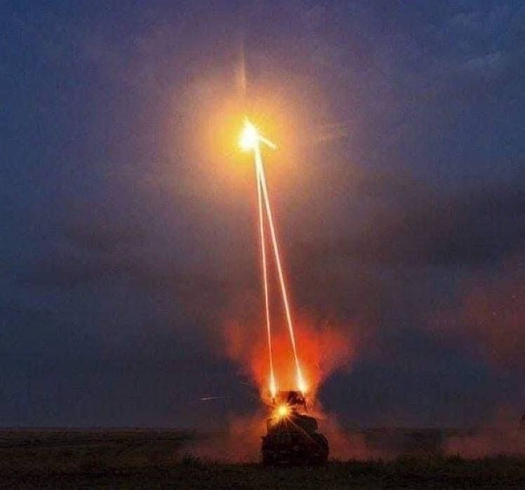 Работа ЗРК Gepard