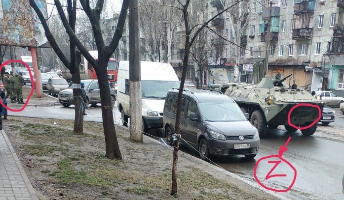 Россияне перебрасывают технику под Мелитополь