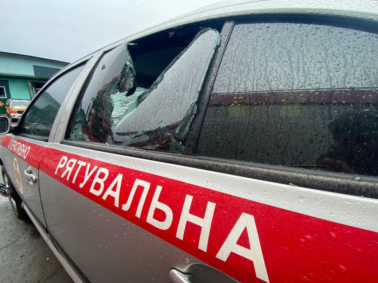обстрел пожарной части в Херсоне