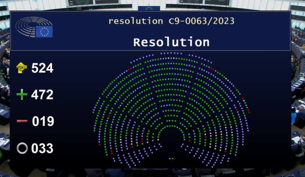 Европарламент проголосовал за создание трибунала для Путина