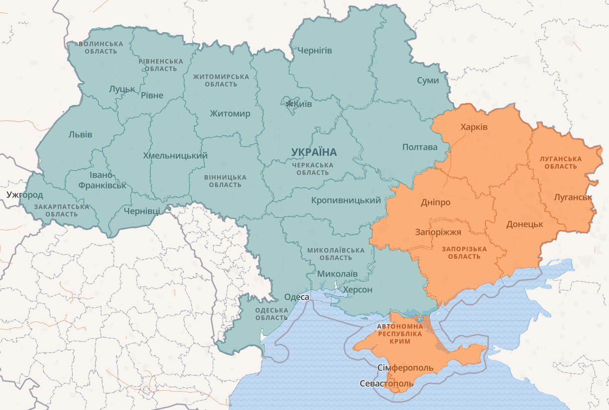 Карта тревог