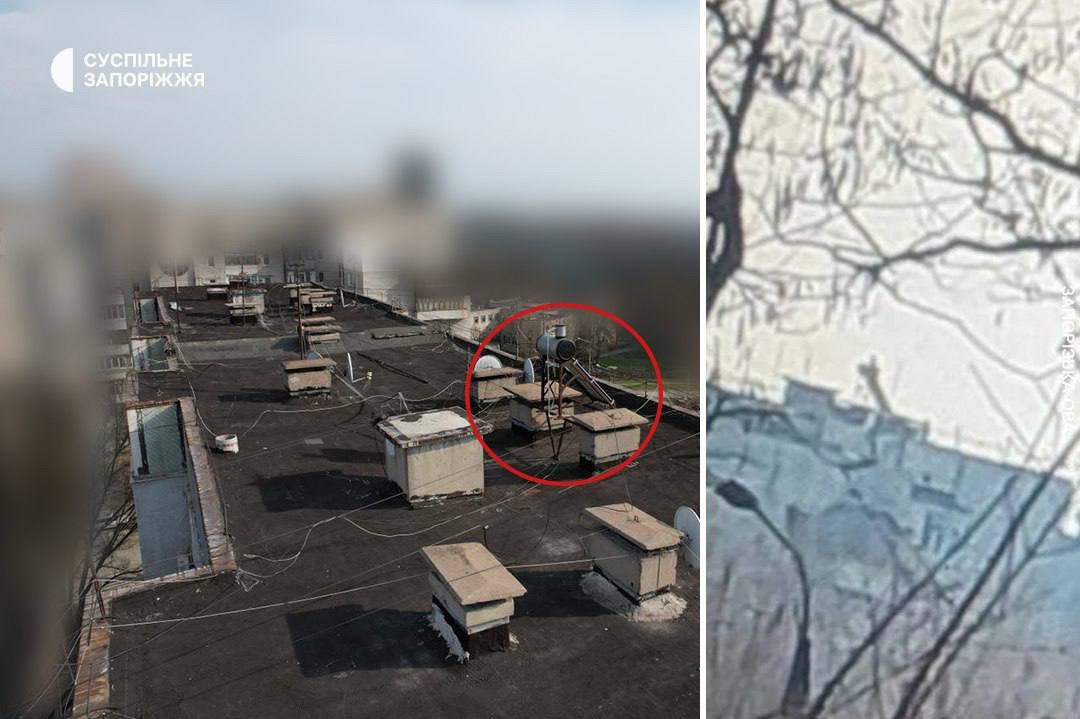 На крыше в Запорожье не ракета, а солнечная панель