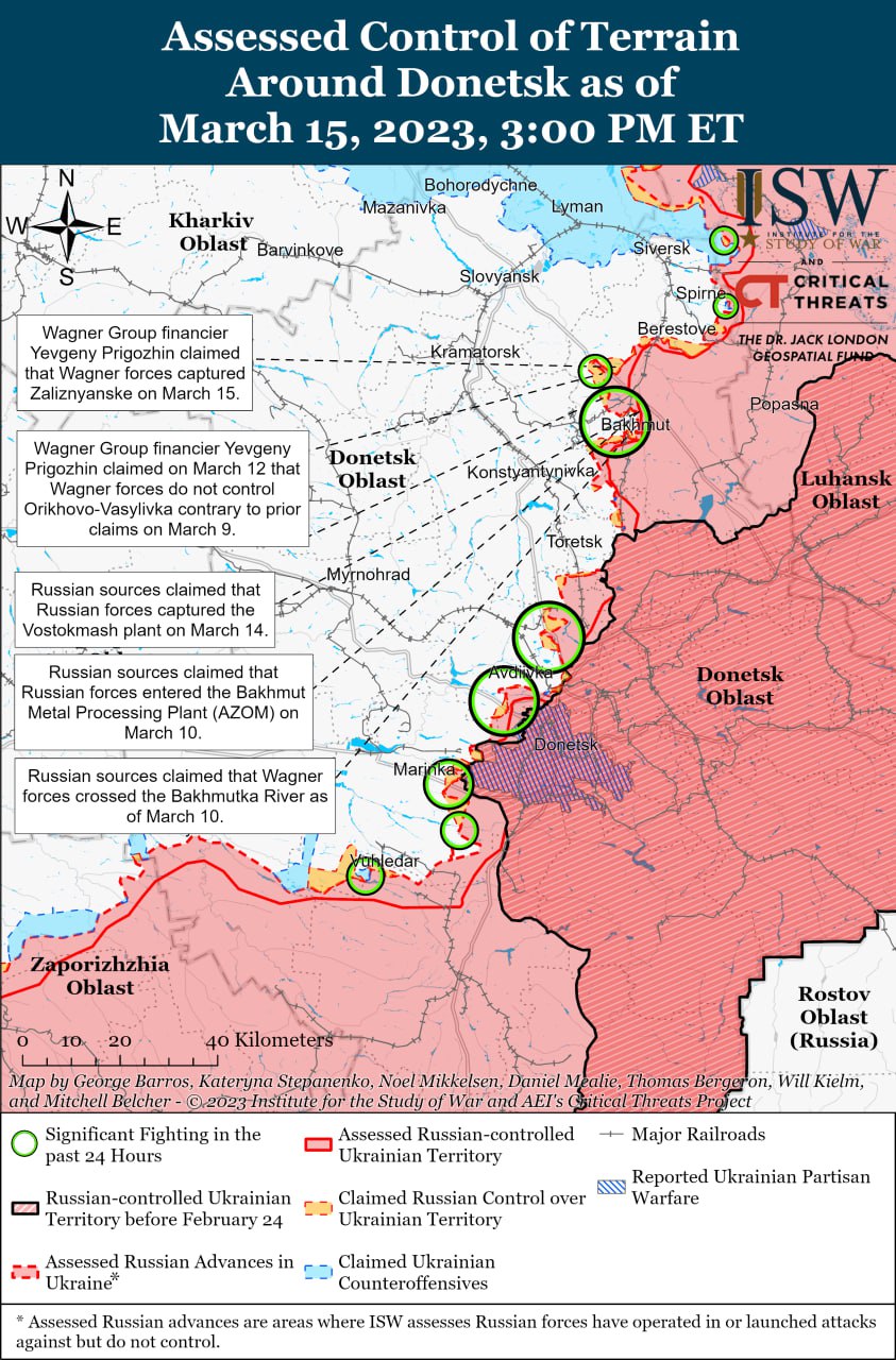 карта военных действий