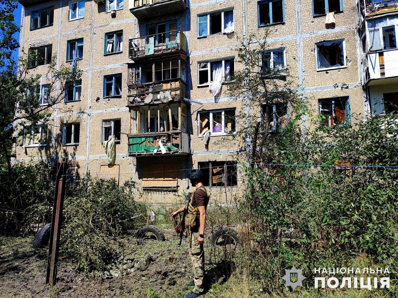 Последствия обстрелов Донецкой области