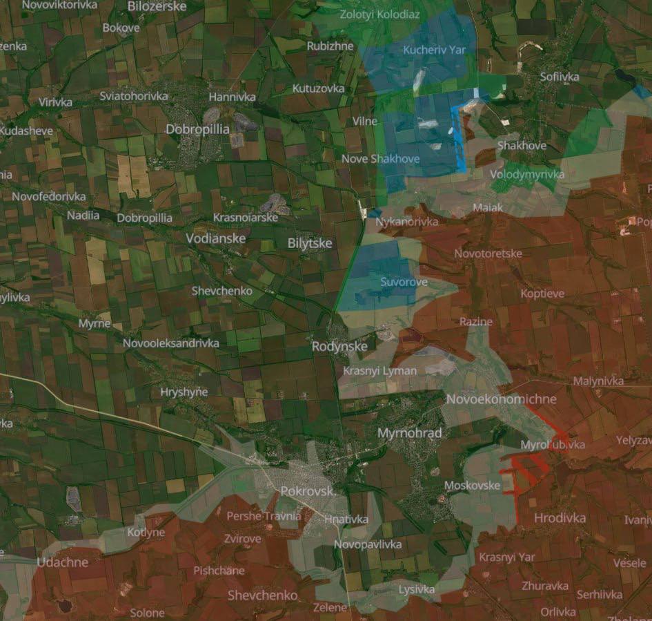 Мапа бойових дій в Україні. Джерело - DeepState
