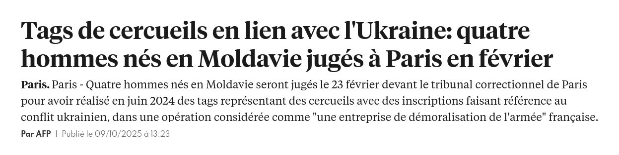 Знімок заголовка на lexpress.fr/societe/tags-de-cercueils-en-lien-avec-lukraine-quatre-hommes-nes-en-moldavie-juges-a-paris-en-fevrier-FCMOKZVSBZF6LEMNNBMGZEPK5Y/?cmp_redirect=true